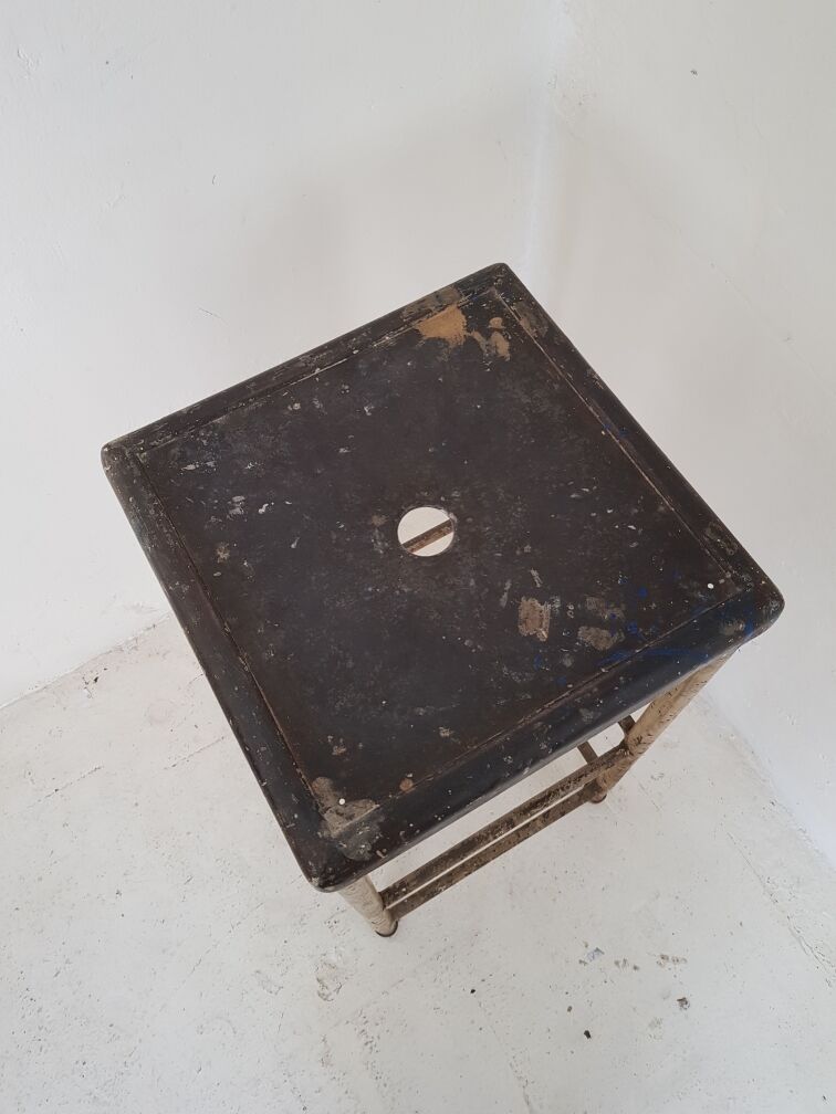 High industrial 1940s tabouret