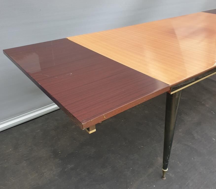 Black teak table 1960s