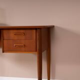 Scandinavian teak desk, 2 drawers