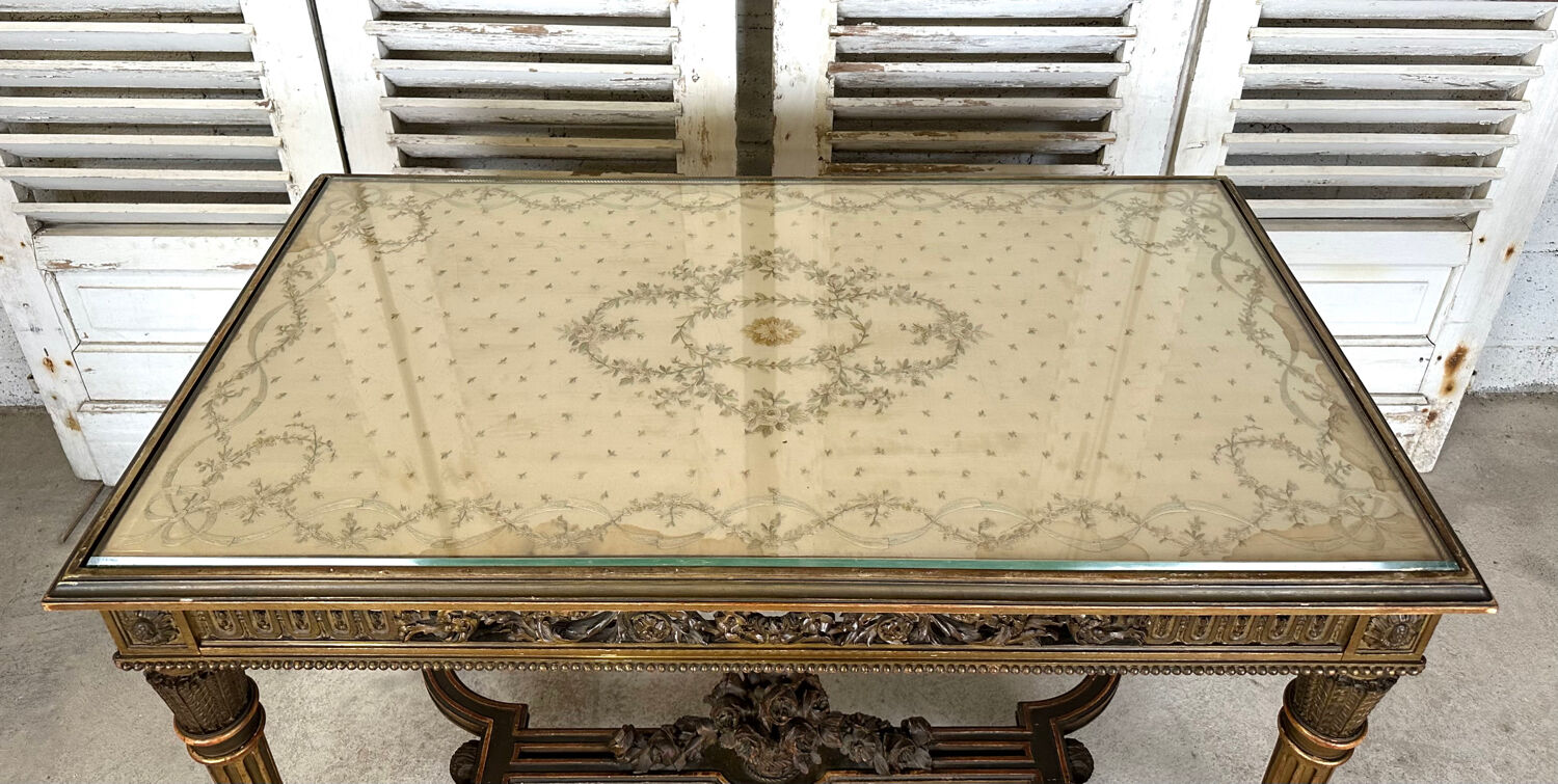 Golden Louis XVI style table