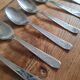 Set of 6 spoons in vintage stainless steel