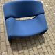 2x Artifort Groovy F598 (M-chair) blue, perfect state! Pierre Paulin
