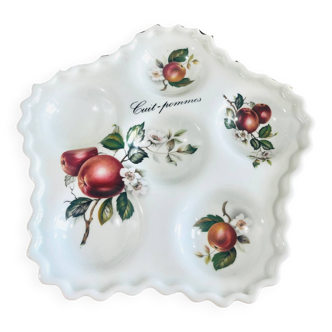 Plate from yesteryear Decors de Paris in white ceramic.S