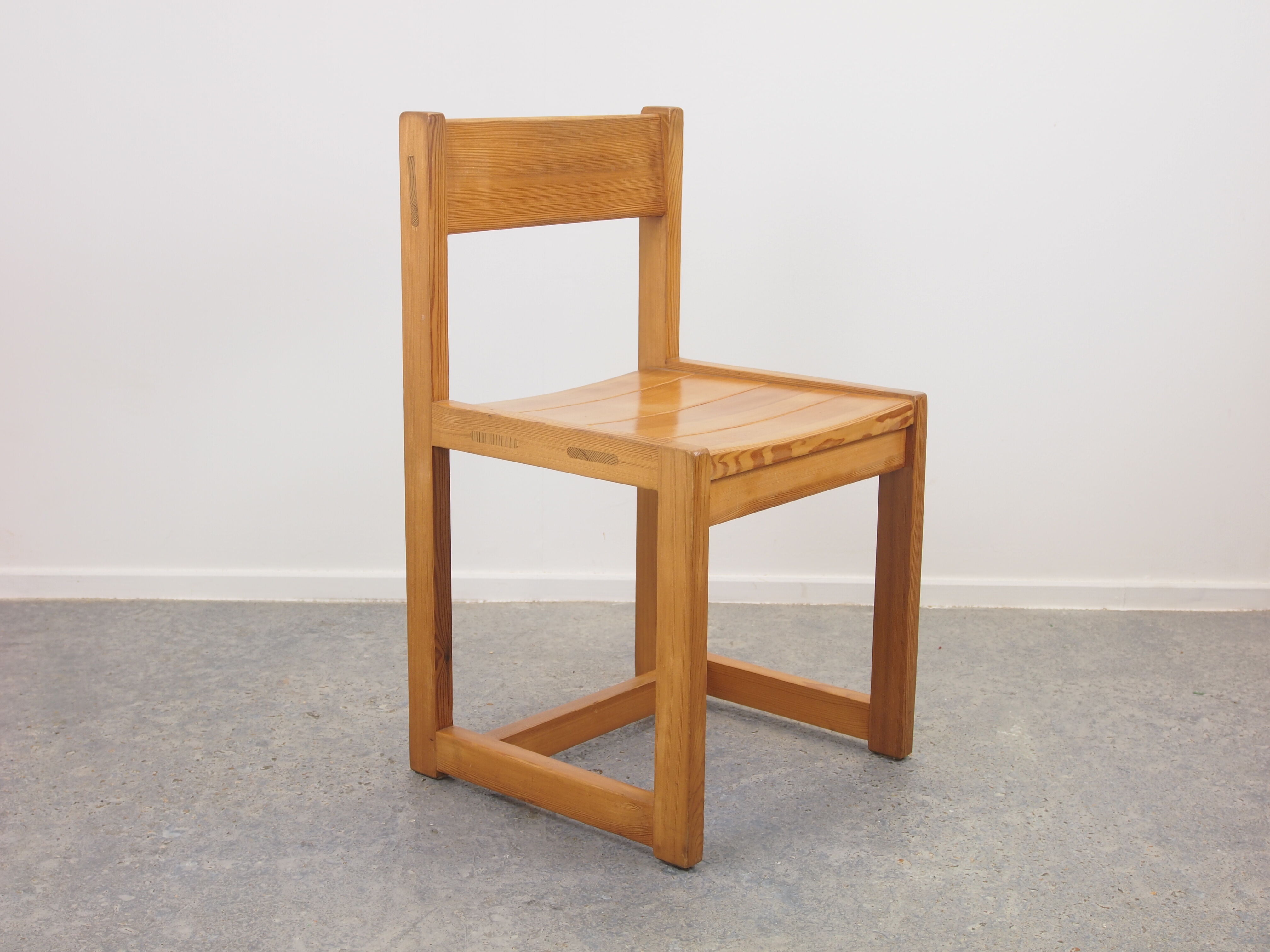 Vintage pine Scandinavian dinner set by Hugo Svensson for Bjarnums Mobelfrabiker