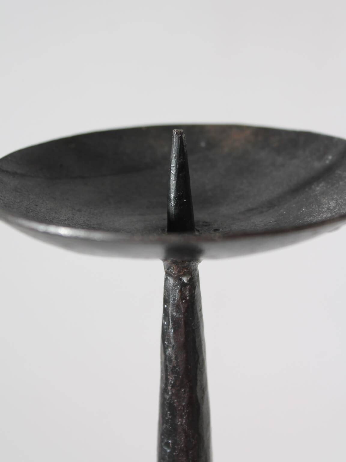 Cast Iron Black Floor Candle Holder