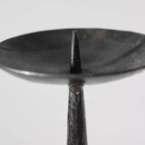 Cast Iron Black Floor Candle Holder