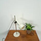 Wit metalen bureaulamp, tafellamp