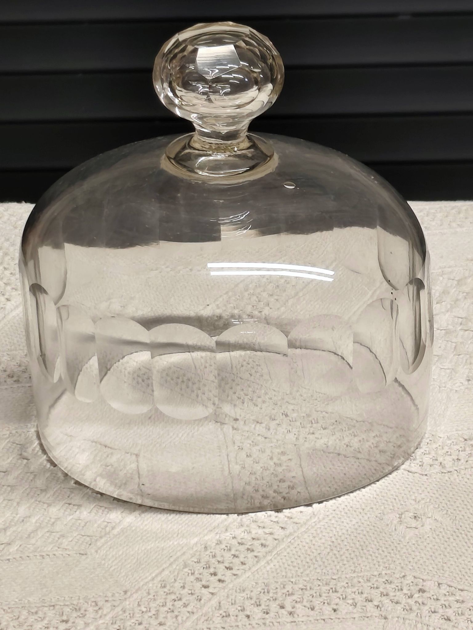 Cloche a fromages en cristal