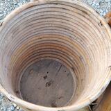 Rattan and bamboo plant holder from the 50s