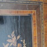 Travailleuse, coiffeuse en bois noirci et marqueterie, époque Napoléon III