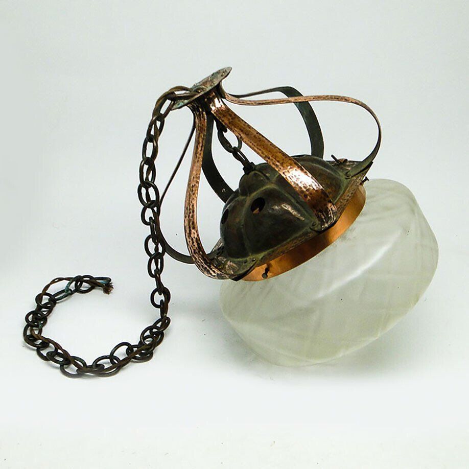 20th century glass pendant lamp, Austro-Hungary, 1890s