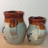 Stoneware pitcher set
