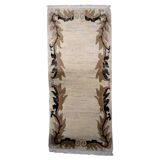 Vintage Tibetan Art Deco Khaden rug 92cm x 206cm 1960s