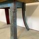 Blue Industrial Dining Table, 1960s