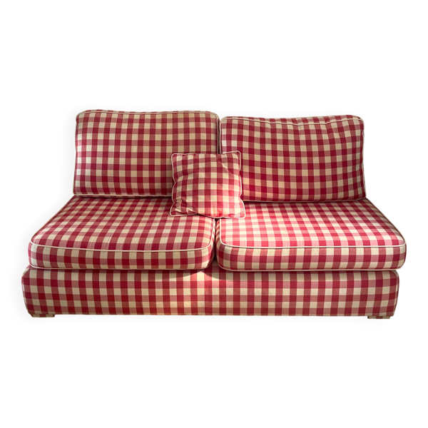 Canapé banquette carreaux vichy