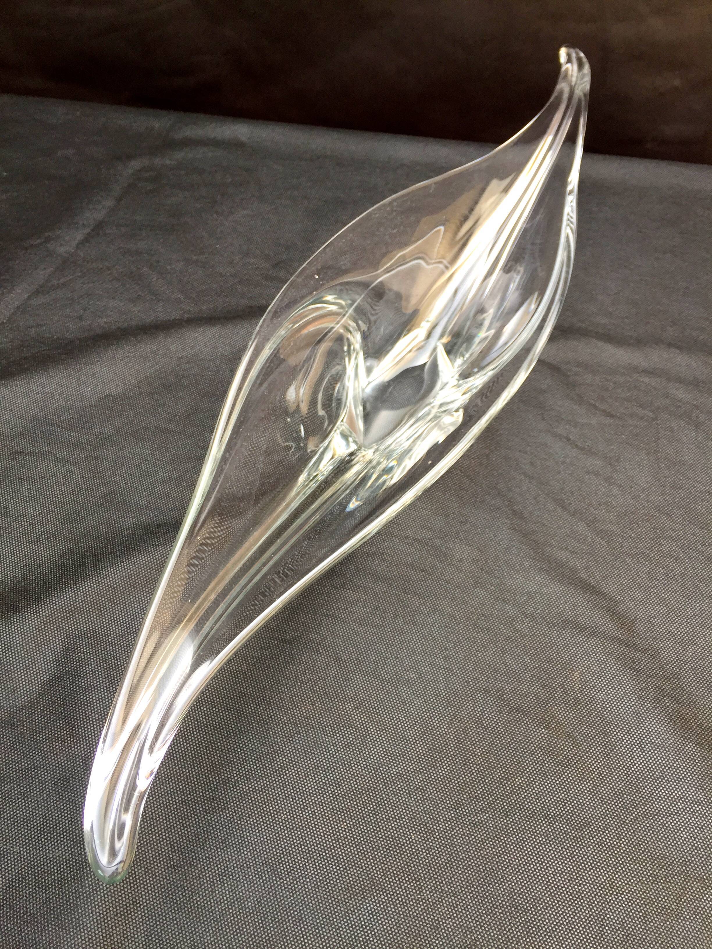 Long crystal fruit cup 1950 for thread or center table