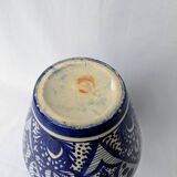 Vase amphore bleu en céramique
