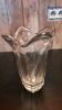 Cut glass vase