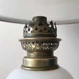 Lustre Napoléon III en opaline et laiton doré