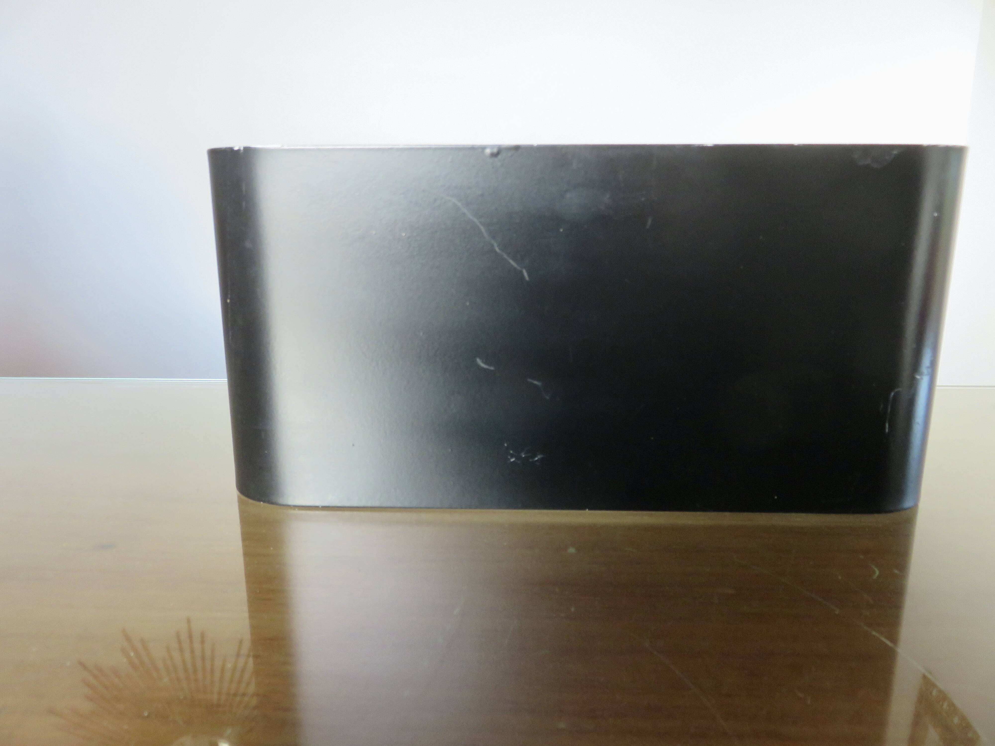 "SCE" strip wall light in black lacquered metal from the 80s