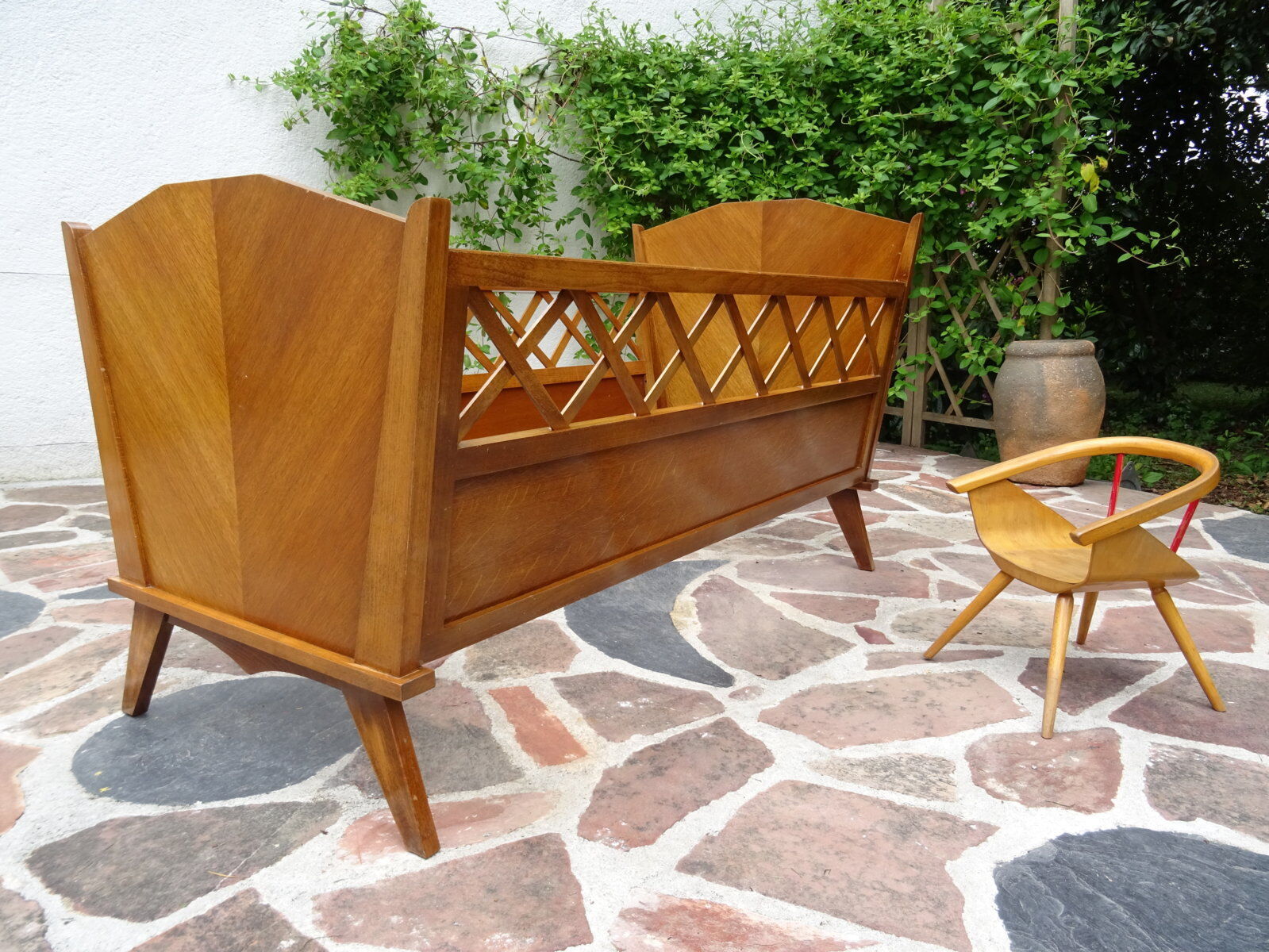 Children's bed with braces, 50s