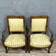 Pair of Empire period mahogany dolphin armchairs