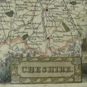 Old English engraving County Cheshire