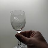 6 ears of wheat wine glasses