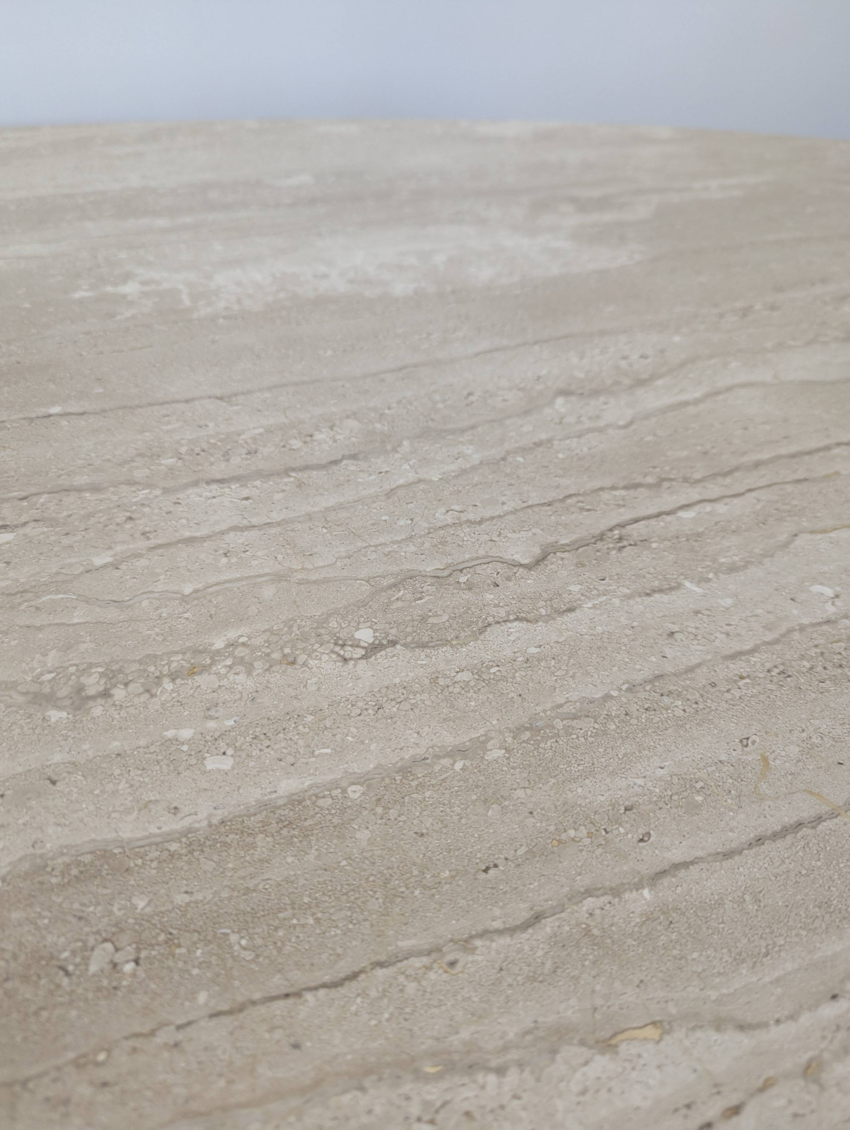 1970s travertine dining table
