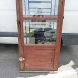 Glazed wood entrance door