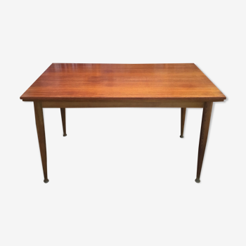 Teak dining table with compass feet, 4-6 people