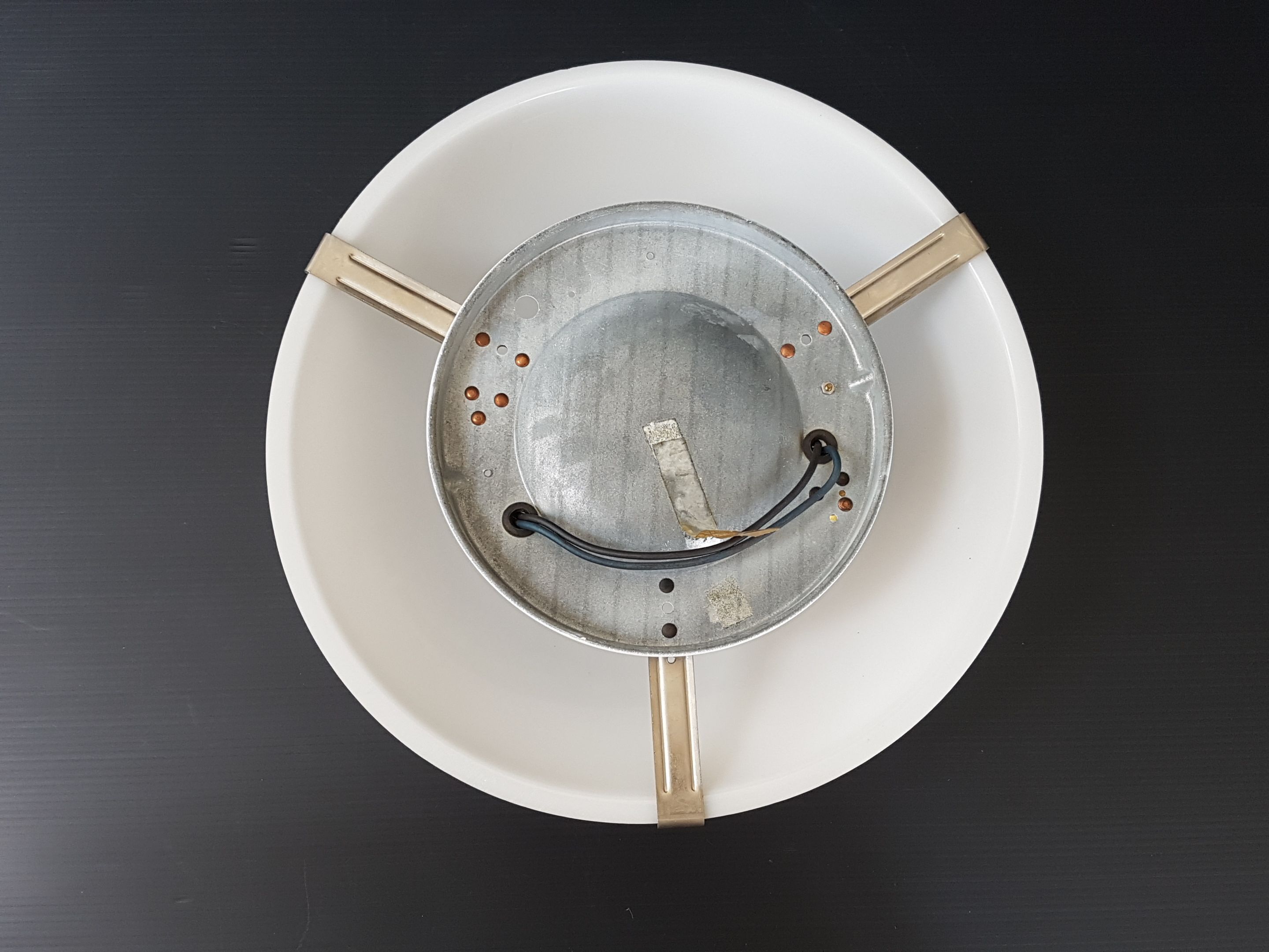 Plafonnier plexiglas 1960 vintage