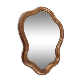 Gilded mirror with fine gold from the early 20th century.