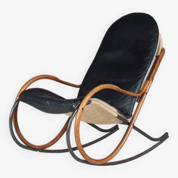 1970s Rocking chair by Paul Tuttle for Strässle, Switzerland