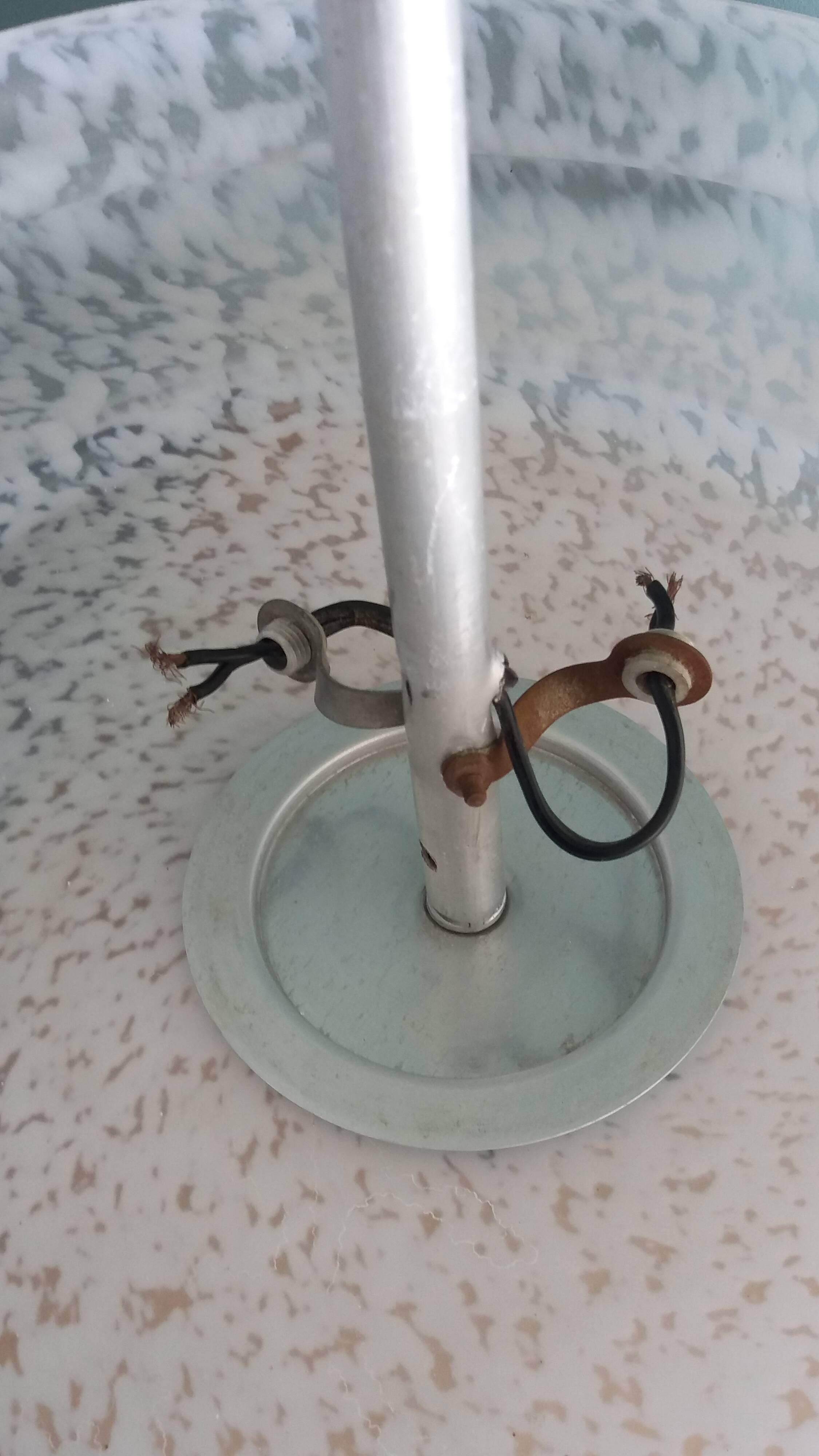 Art Deco glass globe pendant from Clichy