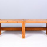 Paire de tables d'appoint en pin massif Suède 1970s