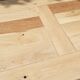 Large solid oak farmhouse table in raw wood