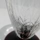 Verres à porto vin cuit apéritif décor de feuille & socle violine