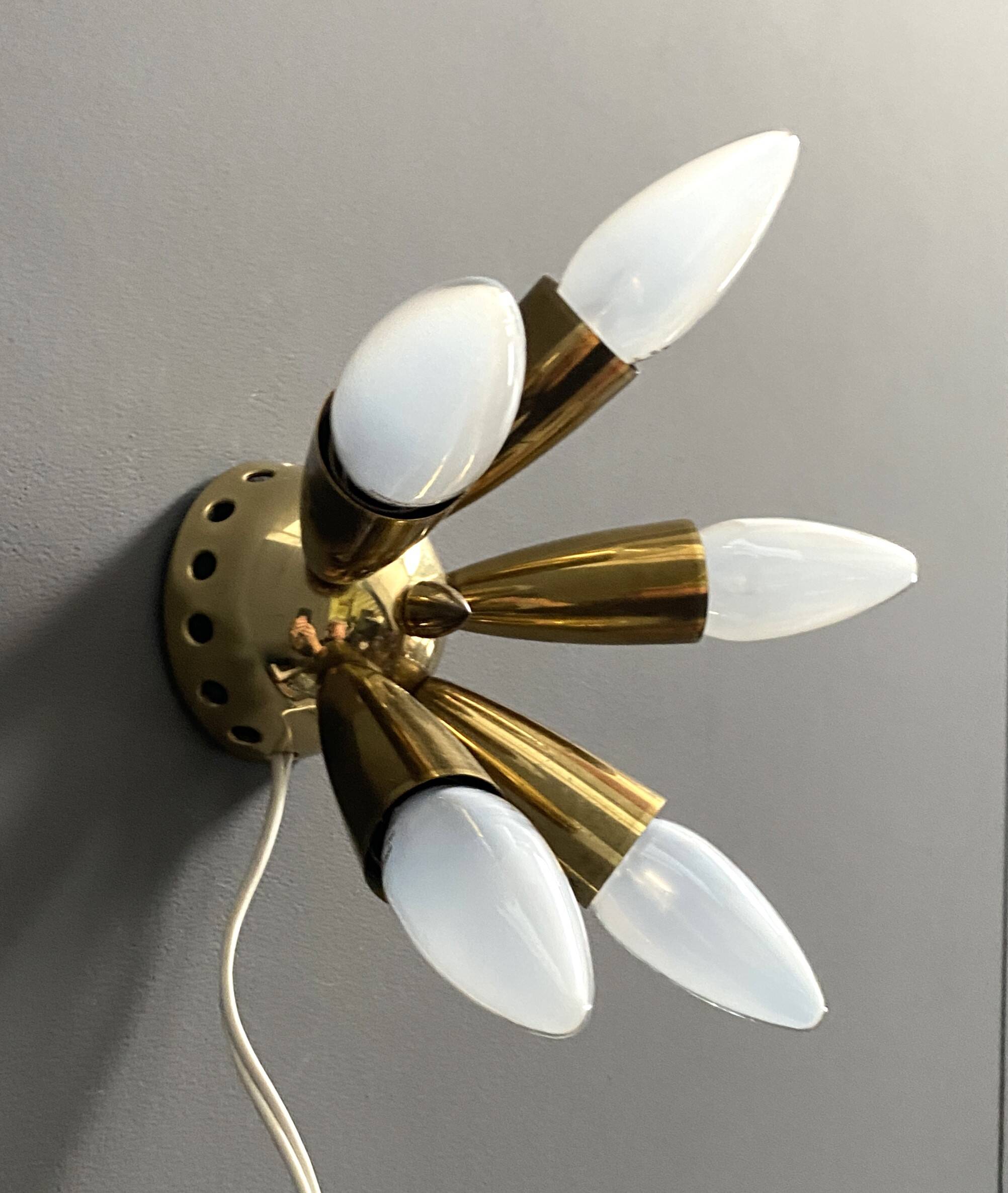 Wolfgang Tumpel ceiling / wall lamp 1960s