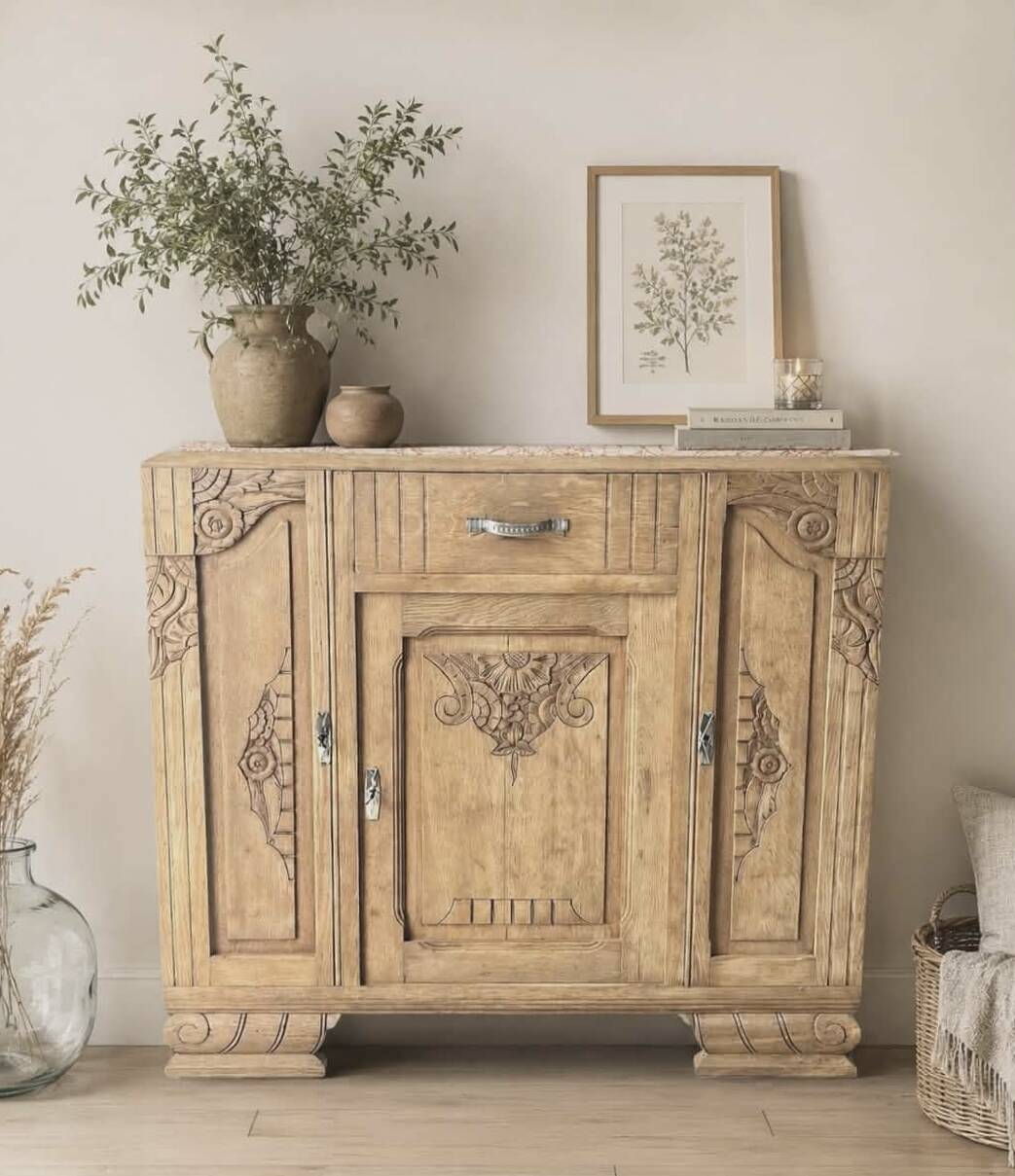 Art Deco oak Parisian buffet