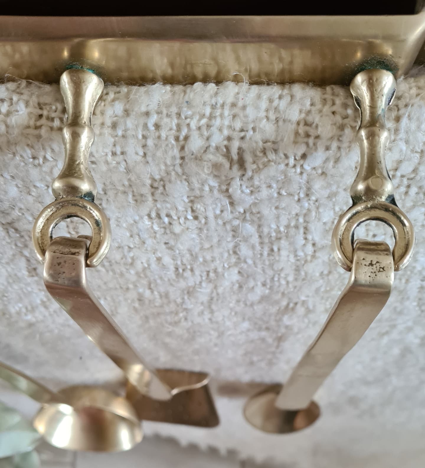 Brass kitchen utensils