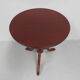 Table d’appoint ronde en acajou antique