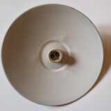 Old workshop pendant light green enameled sheet metal 1930