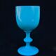 Calyx cut in blue opaline glass Portieux
