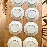 Set of eight German porcelain plates from the 1950s