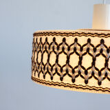 Vintage suspension in pvc, fabric and wool