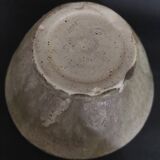 20th century ceramic tea light holder, La Borne stoneware, signed Jean Pierre Viot, dated 196