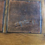 Solid oak coffee table P. Garnier