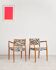 Ensemble de 2 fauteuils danois Niels O. Møller, modèle 65, design du milieu