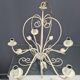 Beige metal chandelier